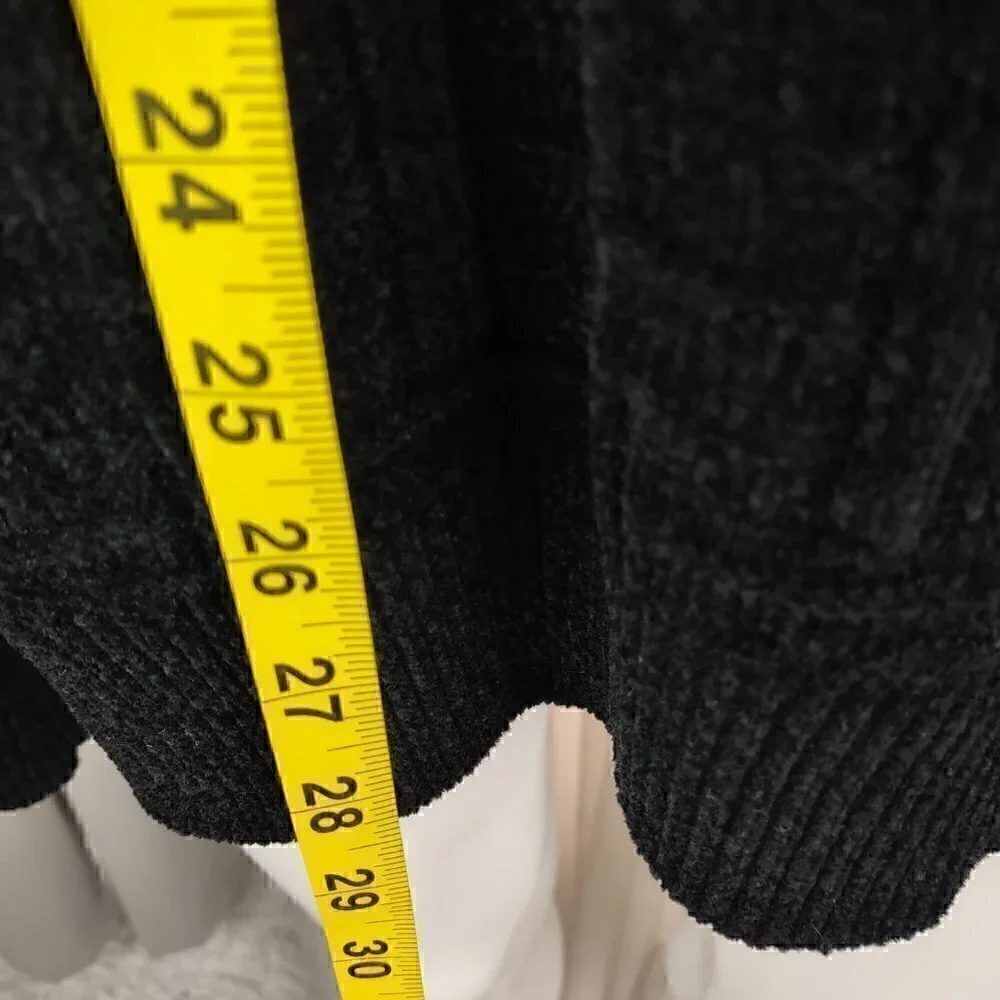 Croft & Barrow Extra Soft Crewneck Black Sweater Size Large - Picture 6 of 11